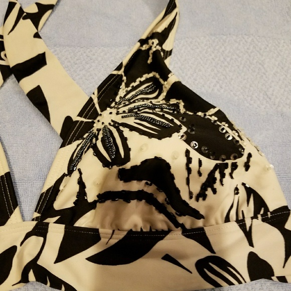 Swim Suit black and white used in good condition - Picture 2 of 5